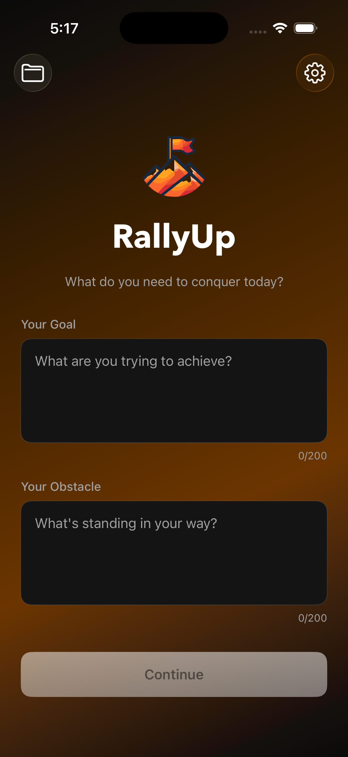 RallyUp App Preview